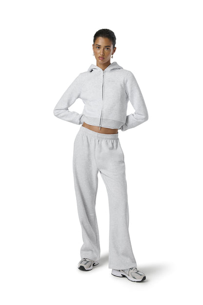 Fitted Zip up Hoodie in Passive