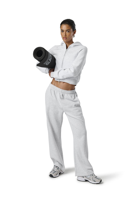 Fitted Zip up Hoodie in Passive