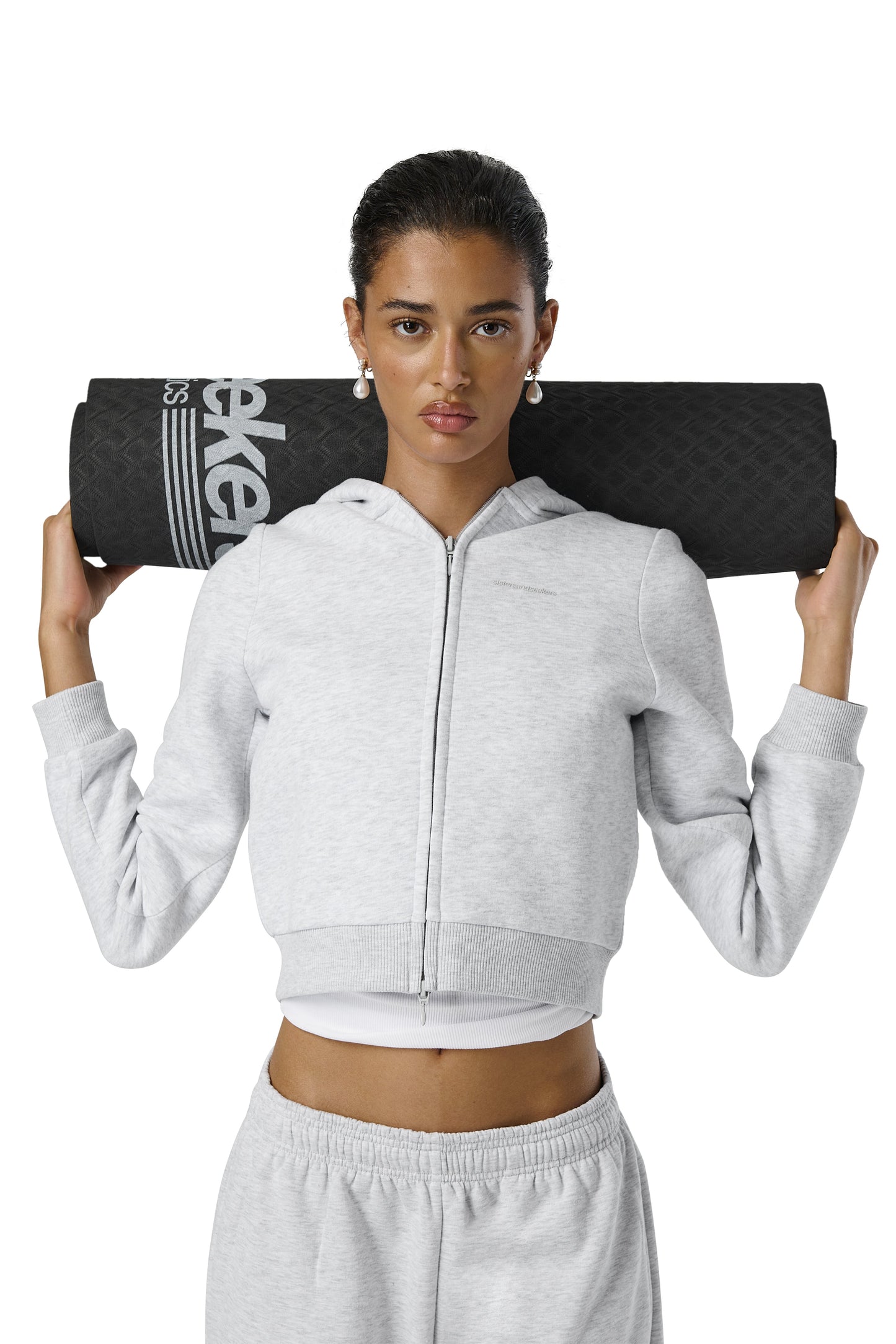Fitted Zip up Hoodie in Passive