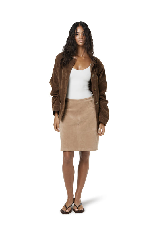 Jackson Faux Suede Blazer