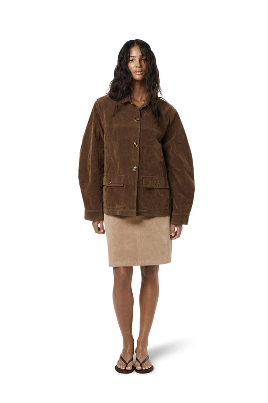 Jackson Faux Suede Blazer