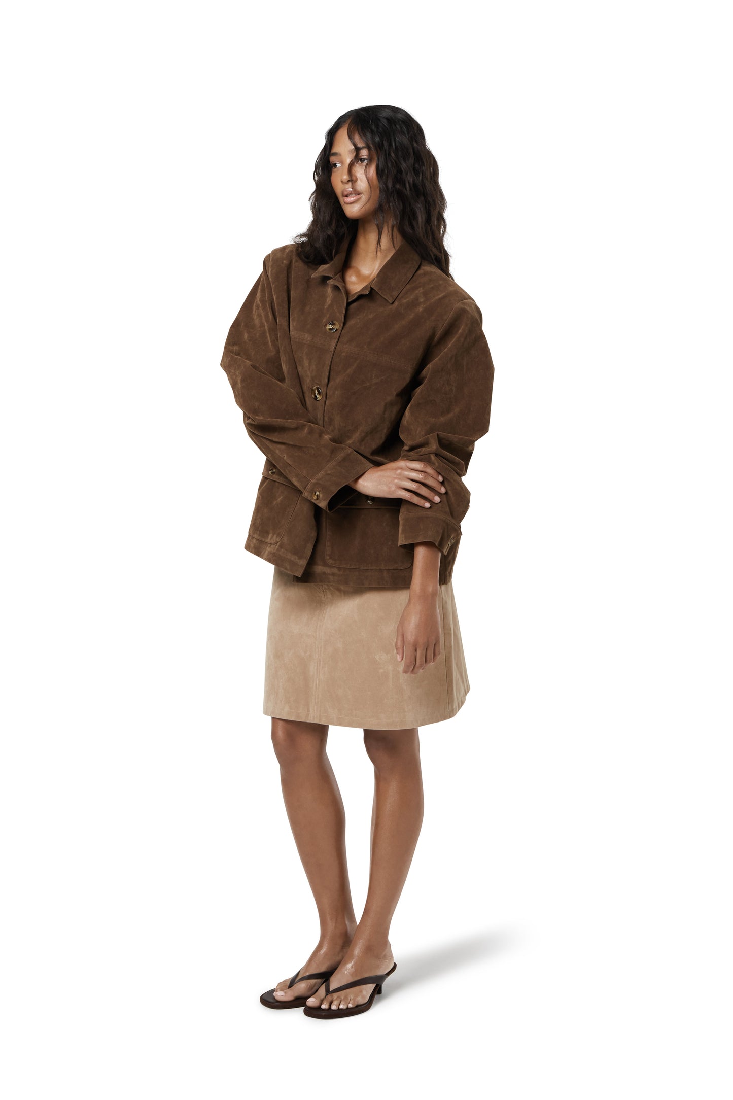 Jackson Faux Suede Blazer