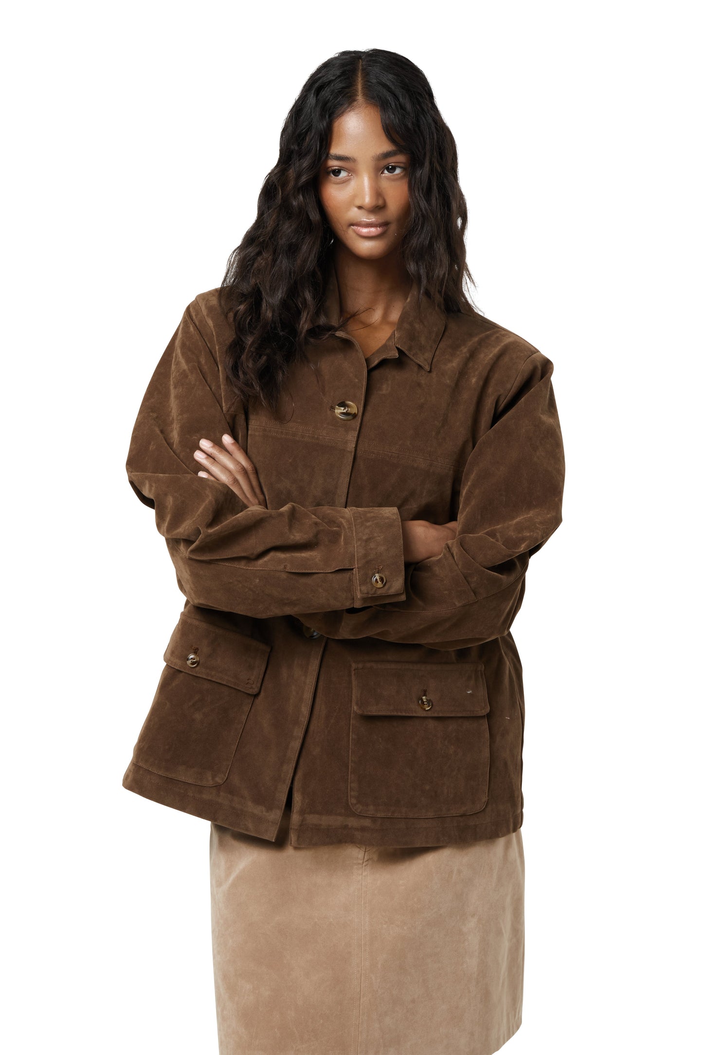 Jackson Faux Suede Blazer