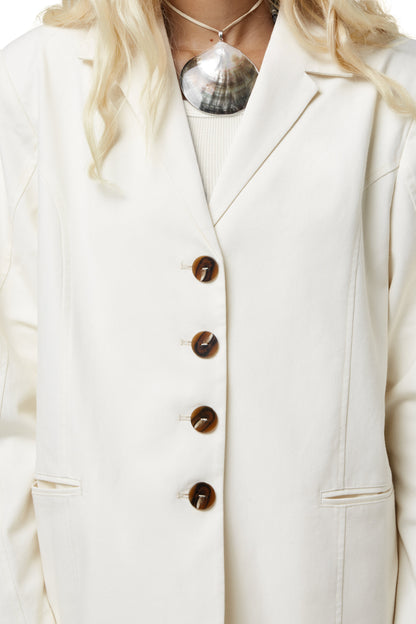 Frankie Linen Blazer in Natural
