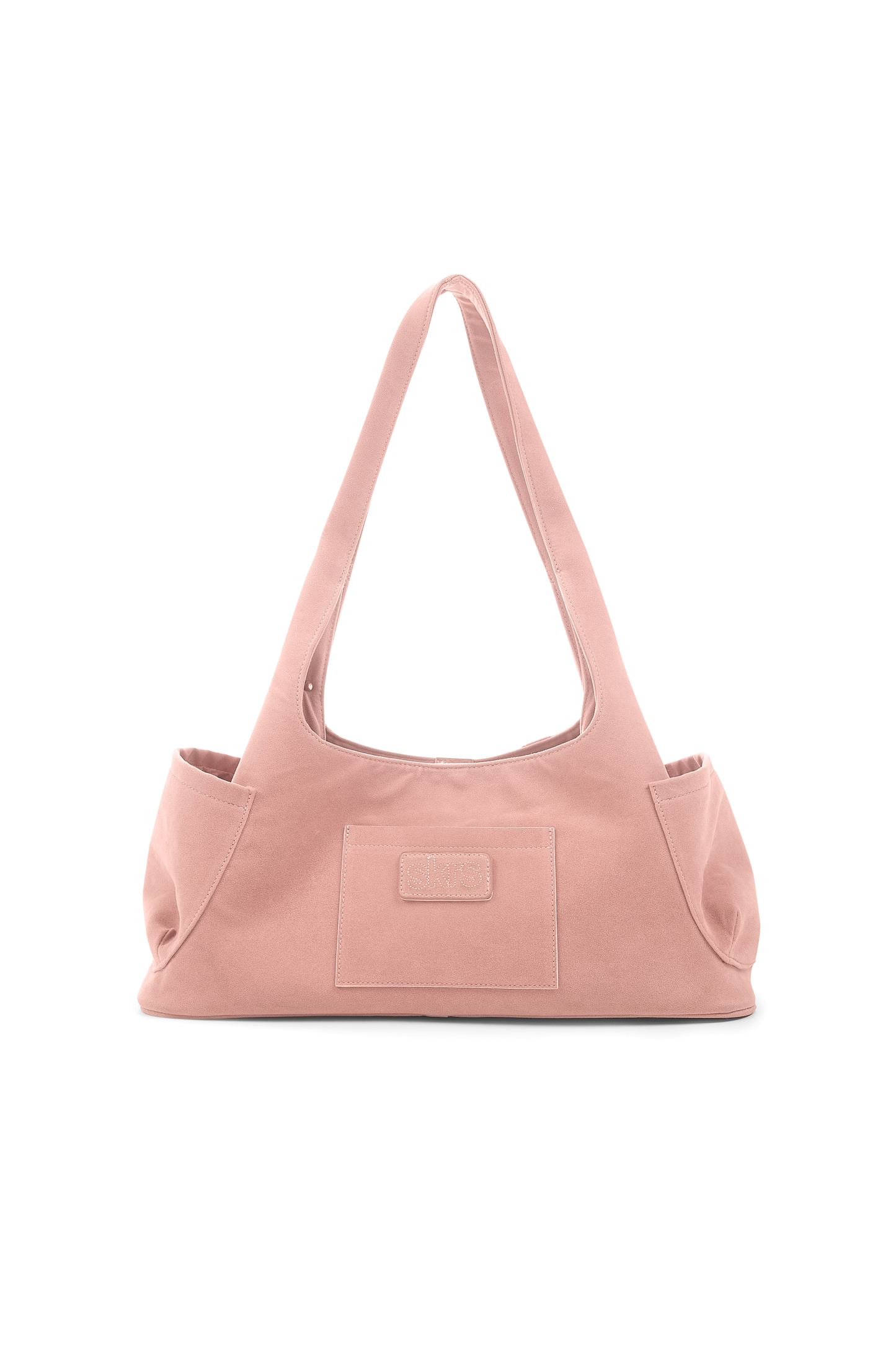 Martha Faux Suede Carryall in Rose