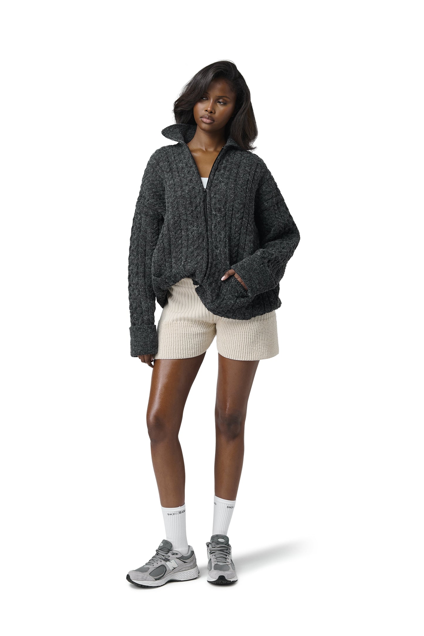 Barn Boxy Zip Knit Jacket
