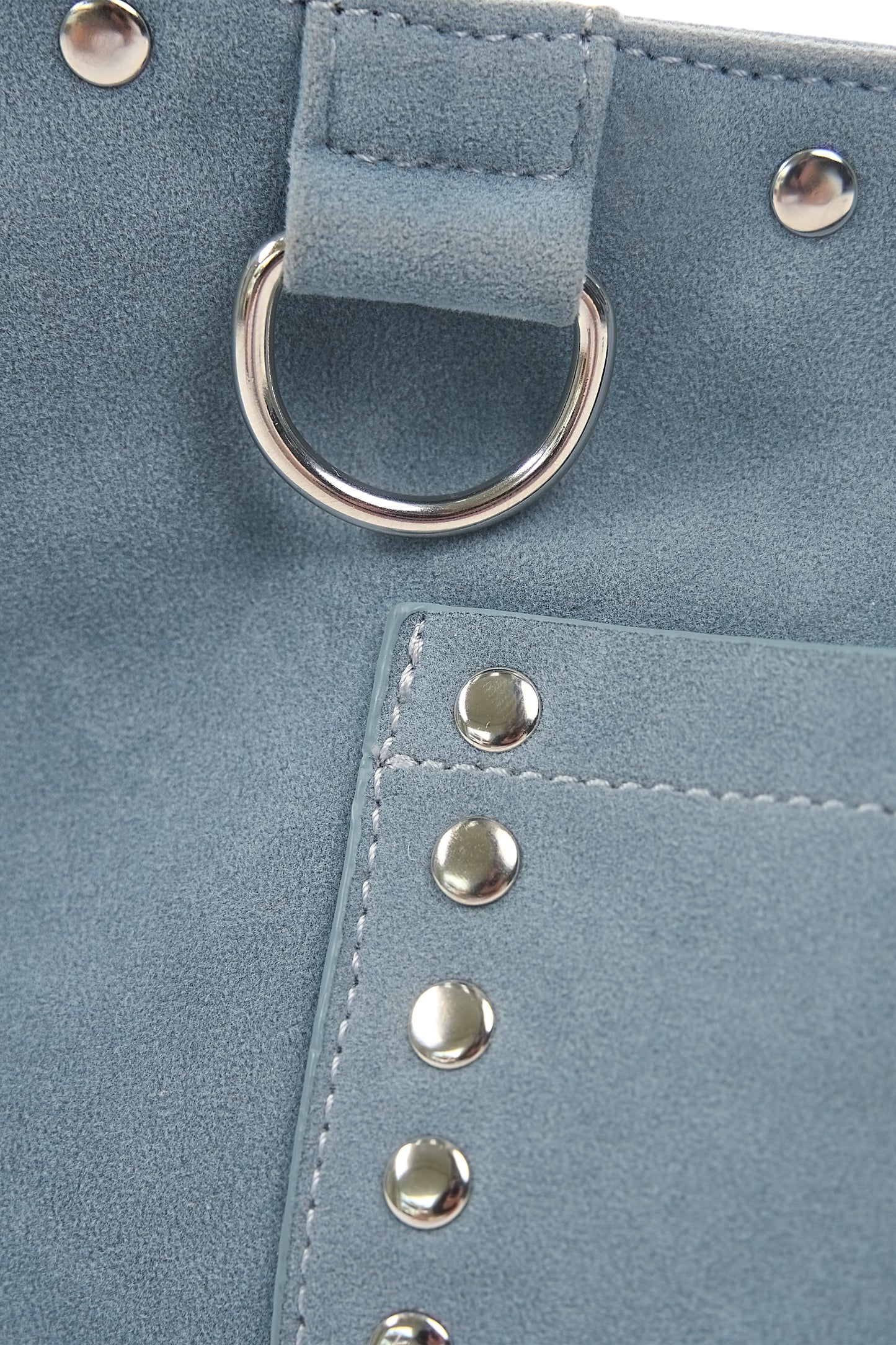 Martha Faux Suede Carryall in Blue