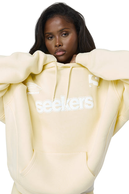 Seekers Motif Hoodie in Butter